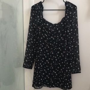 Missguided Floral Mini Dress Size 2